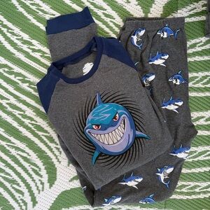 Kids Shark Pajamas Size 18 Youth Cotton Sleepwear